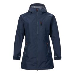 Długa wodoodporna kurtka damska Musto Sardinia. Niebieskie kurtki damskie Musto, bez wzorów, bez kaptura. Za 820.50 zł.