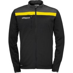 Kurtka Uhlsport Offense 23 Poly. Czarne kurtki męskie Uhlsport, bez wzorów, sportowe, bez kaptura. W wyprzedaży za 155.90 zł.