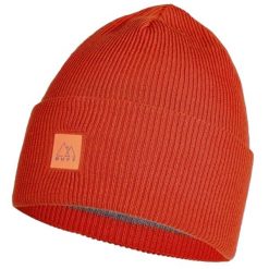 Czapka dla dorosłych Buff Crossknit Hat. Czerwone czapki i kapelusze damskie Buff, na zimę, bez wzorów, sportowe. Za 110.10 zł.
