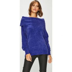 Vila - Sweter. Niebieskie swetry damskie Vila, z dzianiny. W wyprzedaży za 119.90 zł.