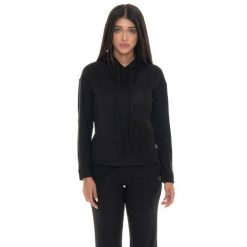 Leone 1947 Warm Touch Damen-Winter-Bluza, gerippter Kapuze zum Überziehen. Czarne bluzy damskie LEONE 1947 APPAREL, bez wzorów, z bawełny, bez kaptura. W wyprzedaży za 176.82 zł.