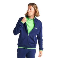 Bluza z bawełna z zamek błyskawiczny na co dzień. Żółte bluzy męskie LEONE 1947 APPAREL, z bawełny, bez zapięcia, na fitness i siłownię. Za 244.18 zł.