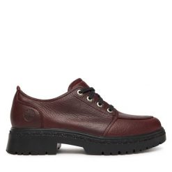 Półbuty Timberland. Brązowe półbuty damskie Timberland, bez wzorów, bez obcasa, na płaskiej podeszwie, bez zapięcia. Za 589.99 zł.