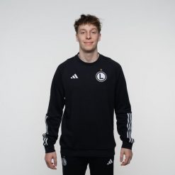 Bluza sportowa męska Adidas Tiro 23 Competition Crew. Czarne bluzy męskie Adidas, m, bez wzorów, z bawełny, bez kaptura. Za 199.00 zł.