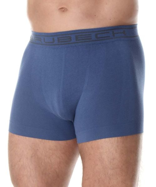 Bokserki męskie bawełniane Brubeck classic COMFORT COTTON. Niebieskie bokserki męskie Brubeck, m, bez wzorów, z bawełny. Za 41.99 zł.