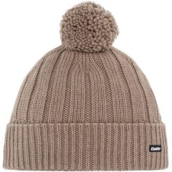 Czapka Eisbar Ayo Pompon MÜ. Brązowe czapki i kapelusze męskie Eisbar, bez wzorów. Za 229.90 zł.
