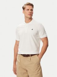 Beverly Hills Polo Club Polo P-SS26M-P42560 Biały Regular Fit. Białe koszulki polo męskie Beverly Hills Polo Club, m, bez wzorów, z bawełny, bez ramiączek. Za 209.99 zł.