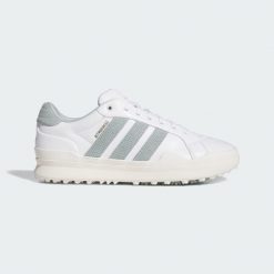 BUTY GOLFOWE BEZ KOLCÓW RETROCROSS GRIPMORE. Białe eleganckie półbuty Adidas, z gumy, eleganckie, bez zapięcia. Za 599.00 zł.