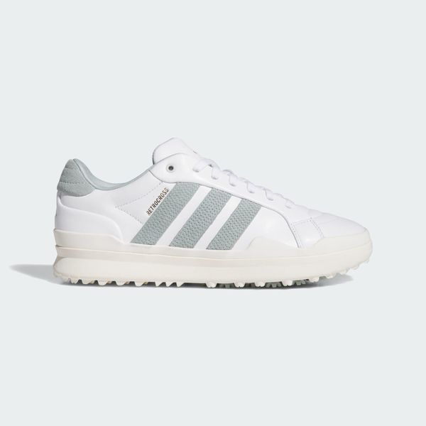 BUTY GOLFOWE BEZ KOLCÓW RETROCROSS GRIPMORE. Białe eleganckie półbuty Adidas, z gumy, eleganckie, bez zapięcia. Za 599.00 zł.