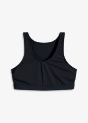 Biustonosz bikini bustier. Czarne bikini damskie bonprix, bez wzorów. Za 97.99 zł.