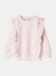 NAME IT Bluza Luva 13232134 Różowy Regular Fit. Czerwone bluzy dla dziewczynek Name it, bez wzorów, z bawełny, bez ramiączek, bez kaptura. Za 59.99 zł.