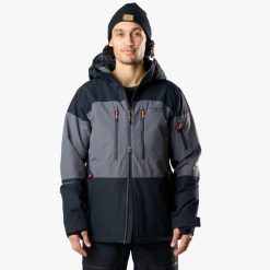 Kurtka narciarska męska Swedemount Freeride Jacket wodoodporna. Czarne kurtki męskie SWEDEMOUNT, m, bez wzorów, bez kaptura, narciarskie. Za 899.99 zł.
