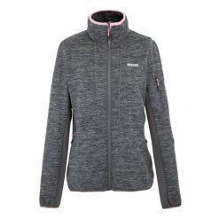 Damska Bluza Polarowa Ralina. Fioletowe bluzy sportowe damskie Regatta, bez wzorów, z polaru, bez kaptura, trekkingowe. Za 104.99 zł.