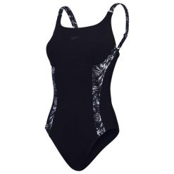 Strój kąpielowy jednoczęściowy damski na basen Speedo Shaping Splice. Czarne kostiumy jednoczęściowe damskie Speedo, l, bez wzorów, sportowe, do pływania. Za 357.46 zł.