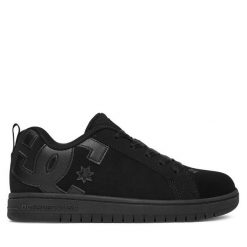 Sneakersy DC. Czarne trampki i tenisówki chłopięce DC, bez wzorów, bez zapięcia. Za 199.99 zł.