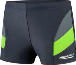 Aqua-Speed Kąpielówki chłopięce, dziecięce, młodzieżowe ANDY Aqua-Speed Kolor grafitowo-zielony. Szara kąpielówki dla chłopców Aqua-Speed, bez wzorów. Za 42.57 zł.