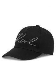 Karl Lagerfeld Kids Czapka z daszkiem Z31197 M Czarny. Czarne rękawiczki dziecięce Karl Lagerfeld Kids, bez wzorów, z bawełny. Za 119.99 zł.