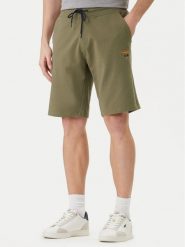 Aeronautica Militare Szorty sportowe 261BF0032UF00674 Zielony Regular Fit. Zielone krótkie spodenki sportowe męskie Aeronautica Militare, m, bez wzorów, z bawełny. Za 359.99 zł.