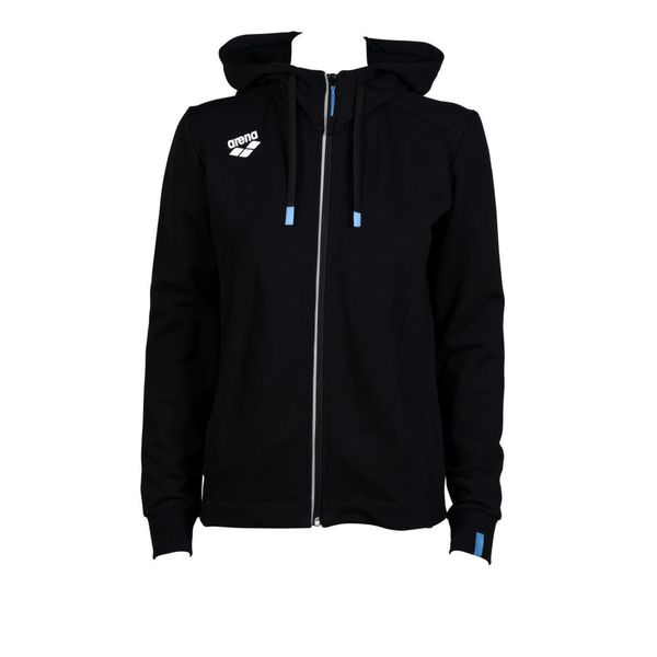 Bluza damska na basen Arena Dorosły Team Hooded Jacket Panel. Czarne bluzy damskie Arena, xs, bez wzorów, z bawełny, z kapturem, na fitness i siłownię. Za 367.50 zł.
