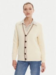 Gant Kardigan 4805343 Écru Regular Fit. Kardigany damskie GANT, xs, bez wzorów, z bawełny, bez kołnierzyka, bez ramiączek, bez kaptura. Za 649.99 zł.
