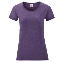 Koszulka Damska Valueweight. Fioletowe koszulki sportowe damskie Fruit of the Loom, l, bez wzorów, sportowe, bez kołnierzyka. Za 35.99 zł.