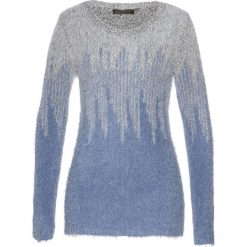 Sweter bonprix niebiesko-biały. Swetry damskie marki KALENJI. Za 109.99 zł.