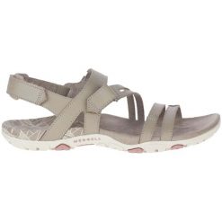 Sandały damskie Merrell Sandspur Rose Convert. Szare obuwie sportowe damskie Merrell, bez wzorów, bez obcasa, bez zapięcia. Za 339.99 zł.