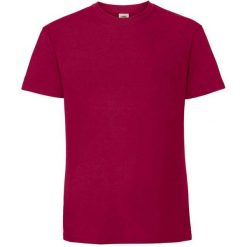 Męska Koszulka Iconic 195 Z Bawełny Premium Ringspun. Czerwone koszulki sportowe męskie Fruit of the Loom, m, bez wzorów, z bawełny, bez kołnierzyka, bez ramiączek, trekkingowe. Za 39.99 zł.