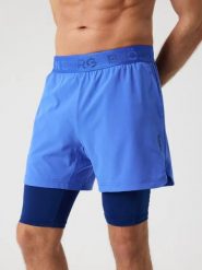 Bjorn_borg BORG 2 IN 1 SHORTS — Szorty 2 w 1 męskie, kolor Amparo Blue. Niebieskie szorty męskie Björn Borg, m, bez wzorów. Za 319.50 zł.