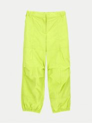 Original Marines Joggery DFP5088YF Zielony Relaxed Fit. Zielone spodnie materiałowe dla dziewczynek Original Marines, bez wzorów, z materiału. Za 89.99 zł.