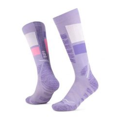 Skarpetki Buff THERMONET® OVER THE CALF SOCKS TO IRIS. Fioletowe skarpety damskie Buff, bez wzorów, z puchu. Za 145.65 zł.