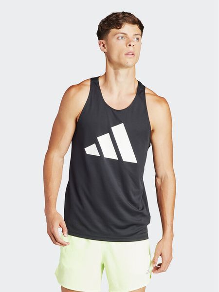Adidas Koszulka techniczna Run It IL7233 Czarny Slim Fit. Czarne koszulki sportowe męskie Adidas, m, bez wzorów, z syntetyku, bez kołnierzyka, bez ramiączek, do biegania. Za 109.99 zł.