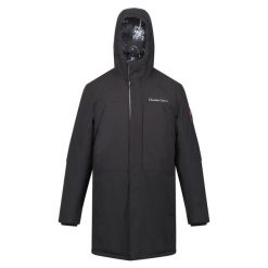 Kurtka turystyczna męska Regatta CLR przeciwdeszczowa ocieplana. Czarne kurtki męskie Regatta, m, bez wzorów, trekkingowe. W wyprzedaży za 719.99 zł.