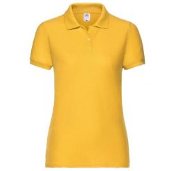 Koszulka Polo Damska. Brązowe koszulki sportowe damskie Fruit of the Loom, xs, bez wzorów, bez kołnierzyka, bez ramiączek. Za 65.99 zł.