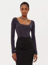 Patrizia Pepe Body 8M1689/J257-K103 Czarny Slim Fit. Czarne bluzki damskie Patrizia Pepe, m, bez wzorów, z syntetyku, bez kołnierzyka, bez ramiączek. Za 219.99 zł.