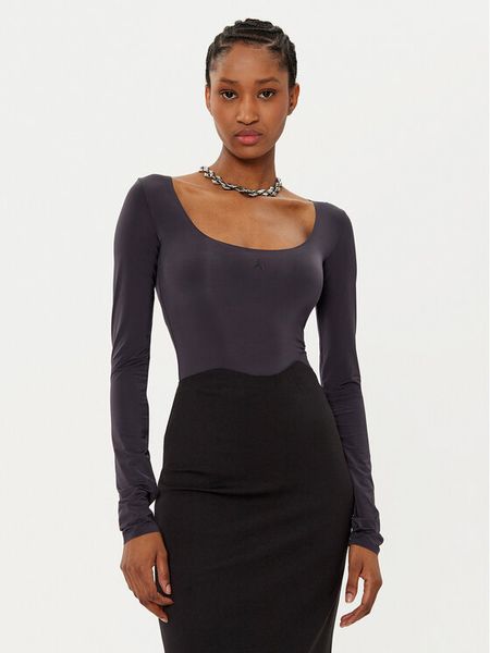 Patrizia Pepe Body 8M1689/J257-K103 Czarny Slim Fit. Czarne bluzki damskie Patrizia Pepe, m, bez wzorów, z syntetyku, bez kołnierzyka, bez ramiączek. Za 219.99 zł.