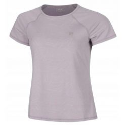 Koszulka tenisowa Fila T-shirt Hailee. Fioletowe koszulki sportowe damskie Fila, bez wzorów, bez kołnierzyka, bez ramiączek, tenisowe. Za 199.00 zł.