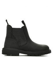 Geox Botki J Shaylax Girl J36EXB 00045 C9999 S Czarny. Czarne botki dziewczęce Geox, ze skóry, bez zapięcia. Za 309.99 zł.