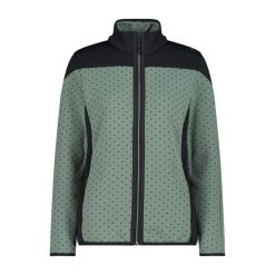 Golf damska turystyczne CMP 34E4176. Zielone bluzy sportowe damskie CMP, xl, bez wzorów, bez kaptura, na golfa. Za 382.50 zł.