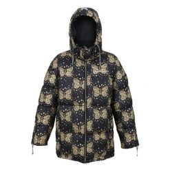 Kurtka Damska Christian Lacroix Gallican Messangers Print Baffled Padded Jacket. Czarne kurtki damskie Regatta, xl, bez wzorów, z puchu, bez kaptura, trekkingowe. Za 308.99 zł.