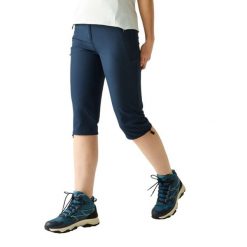 Spodnie Damskie Xert Stretch Capri. Niebieskie spodnie materiałowe damskie Regatta, xl, bez wzorów, z elastanu. Za 185.99 zł.
