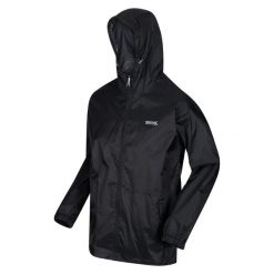 Kurtka przeciwdeszczowa męska Pack It III. Brązowe kurtki męskie Regatta, m, bez wzorów, z softshellu, sportowe, bez kaptura. Za 109.99 zł.