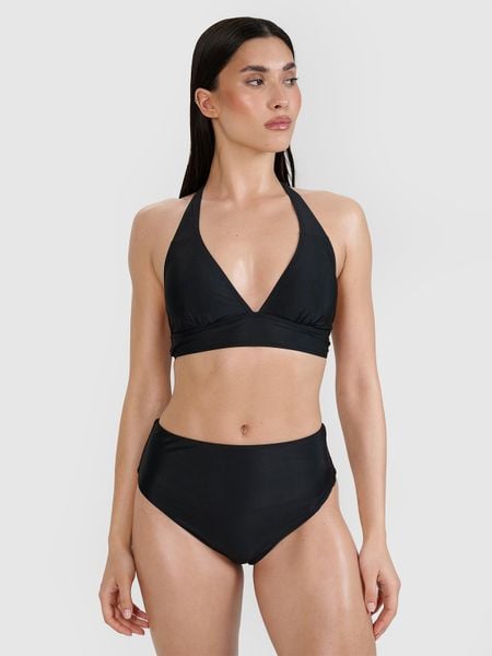 4F Góra od bikini damska - czarna S. Czarne bikini damskie 4f, na lato, m, bez wzorów. Za 79.99 zł.