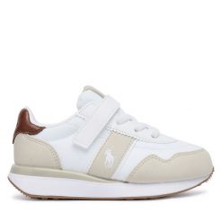 Sneakersy Polo Ralph Lauren. Białe trampki i tenisówki chłopięce Polo Ralph Lauren, bez wzorów, bez zapięcia. Za 429.99 zł.