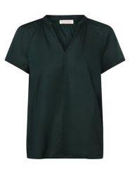 Marc O'Polo Bluzka Kobiety Bawełna zielony, 34. Zielone bluzki damskie Marc O'Polo, bez wzorów, z bawełny, biznesowe, bez kołnierzyka, bez ramiączek. Za 179.95 zł.