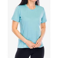 Koszulka szybkoschnąca damska Black Diamond Distance SS Tech Tee. Niebieskie koszulki sportowe damskie Black Diamond, bez wzorów, bez kołnierzyka, bez ramiączek. Za 202.99 zł.