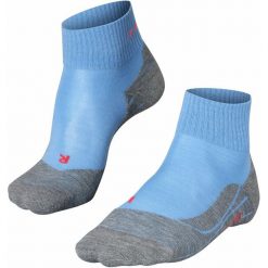 Skarpety turystyczne Falke. Niebieskie skarpety damskie Falke, bez wzorów, z materiału. Za 296.99 zł.