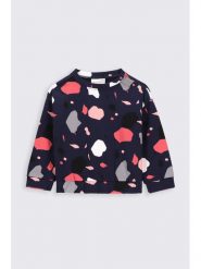 Coccodrillo Bluza ZC2132102EMN Granatowy Regular Fit. Niebieskie bluzy dla dziewczynek COCCODRILLO, bez wzorów, z bawełny, bez ramiączek, bez kaptura. Za 109.99 zł.