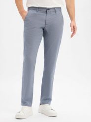 Alberto Męskie spodnie materiałowe - Lou-J Mężczyźni Bawełna niebieski wypukły wzór tkaniny, 32-32. Niebieskie spodnie materiałowe męskie Alberto, m, bez wzorów, z bawełny, biznesowe. Za 499.95 zł.