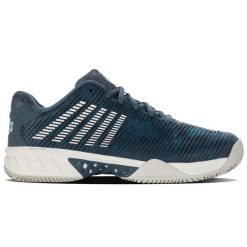 Buty do tenisa męskie K-Swiss Hypercourt Express 2 Hb. Niebieskie buty sportowe męskie K-SWISS, z materiału, bez zapięcia, tenisowe. Za 639.35 zł.